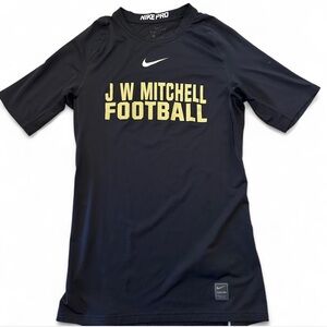 Nike Black and Gold Football Tee